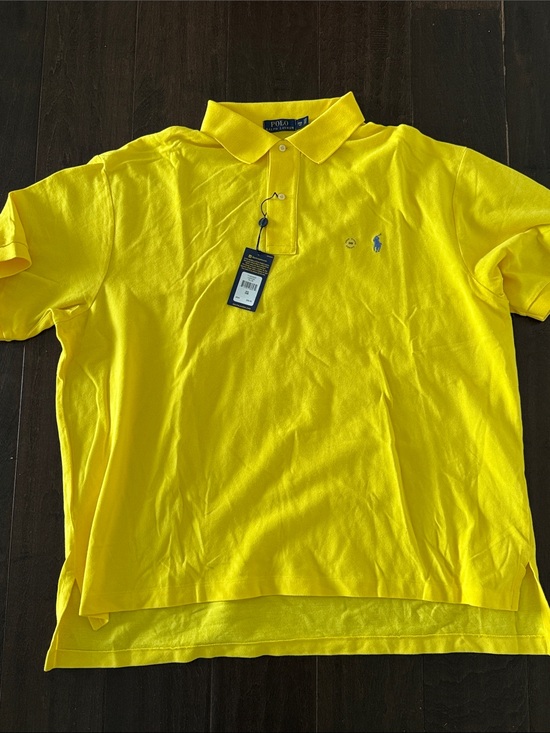 Polo Ralph Lauren Other - NWT Cotton Mesh Polo by Ralph Lauren Men’s Yellow Polo Shirt with Pony, 2XB